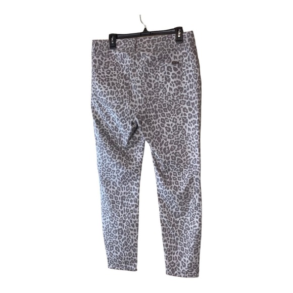 White House Black Market WHBM Jeans Cheetah Print Size Large - Picture 2 of 12